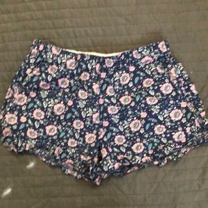 Crewcuts shorts Sz 14 girls floral pull on style boxer